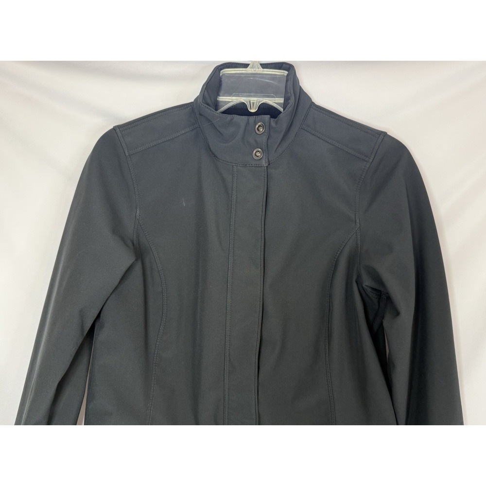 OGIO Intake Trench Black Jacket Womens Small LOG504 Full Zip Lined Cadet Collar - Picture 4 of 8
